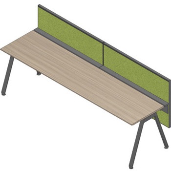 アフィーノ ワークベンチ片面タイプ用 フロントパネル H320 (不織布FY) W2800<配送時組立サービス付> - イトーキ