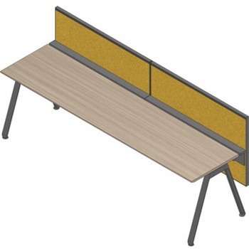 アフィーノ ワークベンチ片面タイプ用 フロントパネル H320 (不織布FY) W2800<配送時組立サービス付> - イトーキ