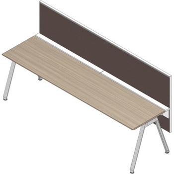 アフィーノ ワークベンチ片面タイプ用 フロントパネル H450 (布地C) W2400<配送時組立サービス付> イトーキ