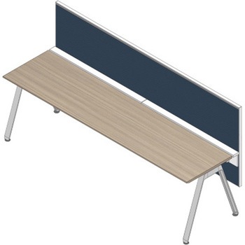 アフィーノ ワークベンチ片面タイプ用 フロントパネル H450 (布地C) W2400<配送時組立サービス付> イトーキ