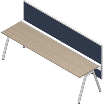 アフィーノ ワークベンチ片面タイプ用 フロントパネル H450 (不織布FY) W2400<配送時組立サービス付> イトーキ