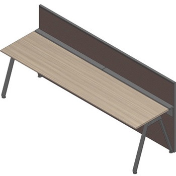 アフィーノ ワークベンチ片面タイプ用 フロントロングパネル 机上H320 (布地C) W1200<配送時組立サービス付> - イトーキ