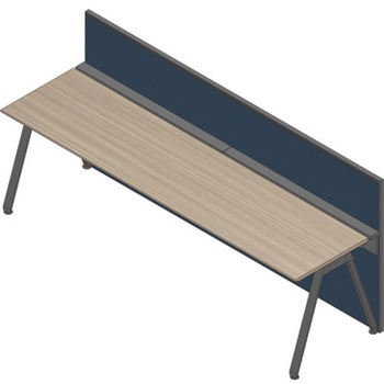 アフィーノ ワークベンチ片面タイプ用 フロントロングパネル 机上H320 (布地C) W1200<配送時組立サービス付> - イトーキ