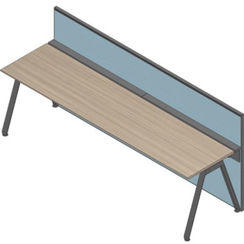 アフィーノ ワークベンチ片面タイプ用 フロントロングパネル 机上H320 (布地C) W1500<配送時組立サービス付> イトーキ