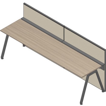 アフィーノ ワークベンチ片面タイプ用 フロントロングパネル 机上H320 (布地C) W2400<配送時組立サービス付> - イトーキ