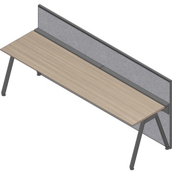 アフィーノ ワークベンチ片面タイプ用 フロントロングパネル 机上H320 (不織布FY) W1500<配送時組立サービス付> - イトーキ
