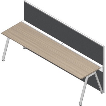 アフィーノ ワークベンチ片面タイプ用 フロントロングパネル 机上H450 (布地C) W1200<配送時組立サービス付> イトーキ