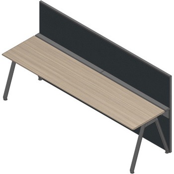 JVB-121XBR-T1W2 アフィーノ ワークベンチ片面タイプ用 フロントロングパネル 机上H450 (布地FR) W1200<配送時組立サービス付> イトーキ 81869630