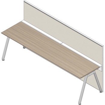 JVB-121XBR-W9H9 アフィーノ ワークベンチ片面タイプ用 フロントロングパネル 机上H450 (布地FR) W1200<配送時組立サービス付> イトーキ 81869657