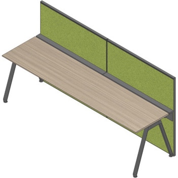 アフィーノ ワークベンチ片面タイプ用 フロントロングパネル 机上H450 (不織布FY) W2800<配送時組立サービス付> イトーキ