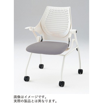 イプサチェア 樹脂メッシュバック 肘付 ロッキング付 棚付<配送時組立サービス付> イトーキ
