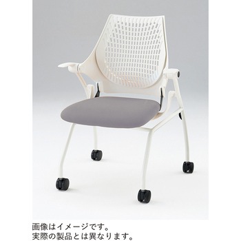イプサチェア 樹脂メッシュバック 肘付 ロッキング付 棚付<配送時組立サービス付> イトーキ