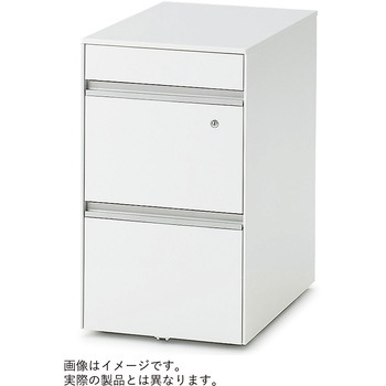 インクルードワゴン A4・2段+深型ペントレイ引出し ダイヤル錠<配送時組立サービス付> イトーキ
