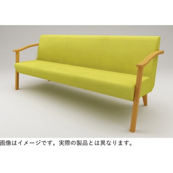 ウェイティングHL ワイドシート 3連 中間肘付 張地D コンビ<配送時組立サービス付> イトーキ
