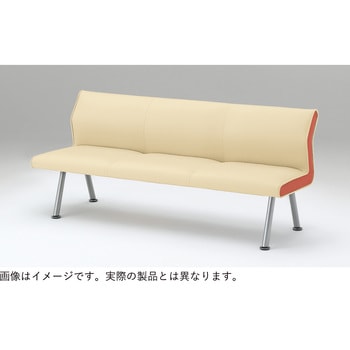 ウェイティングNH 3連 ランバーサポートタイプ 肘なし スチール脚  張地C<配送時組立サービス付> イトーキ