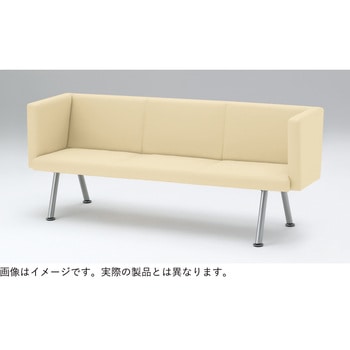ウェイティングNH 3連 外肘付 木製脚  張地D  <配送時組立サービス付> イトーキ