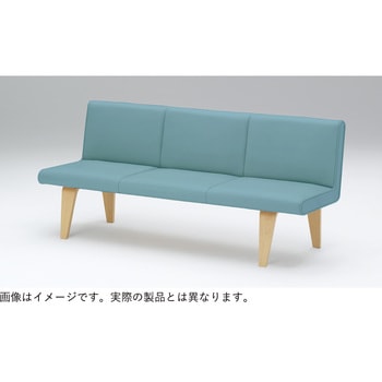 ウェイティングNH 3連 肘なし スチール脚  張地C<配送時組立サービス付> - イトーキ