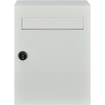 郵便ポスト ホワイト 16L ダイヤルロック式 万方商事