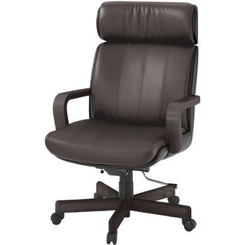 エグゼクティブチェア R-1 ハイバック レザータイプ(背裏ビニールレザー張り)<配送時組立サービス付> イトーキ