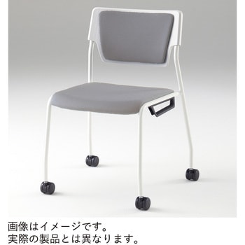 エレックSCチェア 5号 背座パッド付 ウレタンキャスタータイプ DF張地<配送時組立サービス付> イトーキ