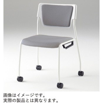 エレックSCチェア 5号 背座パッド付 ウレタンキャスタータイプ PV張地<配送時組立サービス付> イトーキ