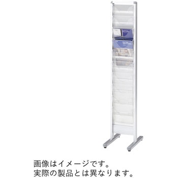 カセット式パンフレットスタンド 10段 1列<配送時組立サービス付> イトーキ