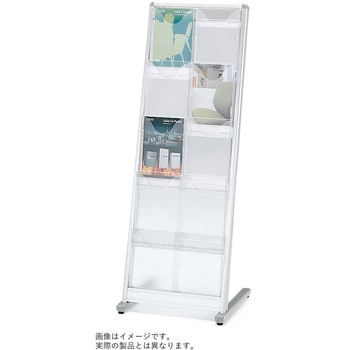 カセット式パンフレットスタンド ハイタイプ(傾斜型) 5段 2列<配送時組立サービス付> イトーキ