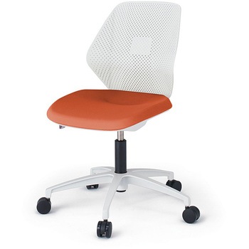 キュアチェア 樹脂メッシュバック 肘なし 5本脚アルミ塗装脚 PV張地 ウレタンキャスター<配送時組立サービス付> イトーキ