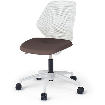 キュアチェア 樹脂メッシュバック 肘なし 5本脚アルミ塗装脚 PV張地 ウレタンキャスター<配送時組立サービス付> イトーキ