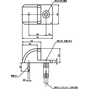 DC-597 床付ケ戸当リ 1個 中西産業 【通販モノタロウ】