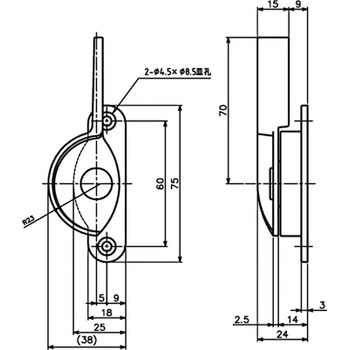 シングルロック・クレセント 中西産業