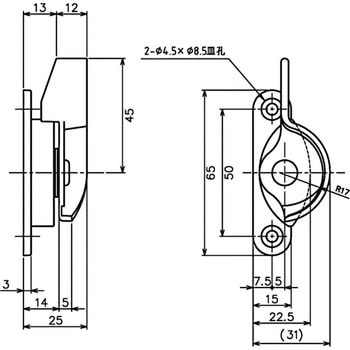 シングルロック・クレセント 中西産業