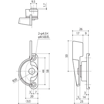 シングルロック・クレセント 中西産業