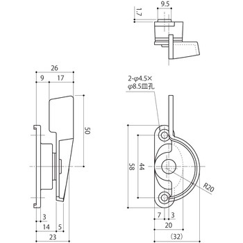 シングルロック・クレセント 中西産業