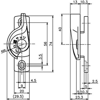 シングルロック・クレセント 中西産業
