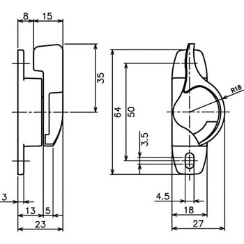 シングルロック・クレセント 中西産業
