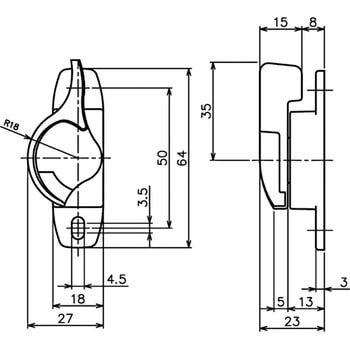 シングルロック・クレセント 中西産業