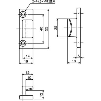 開窓 カムラッチハンドル受ケ - 中西産業