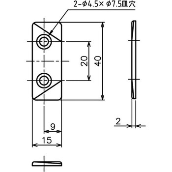 開窓 カムラッチハンドル受ケ 中西産業