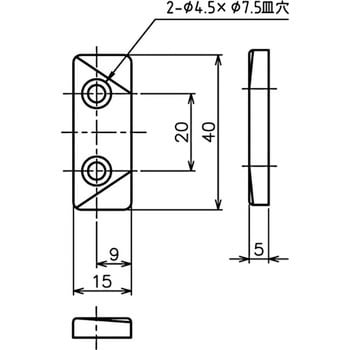 開窓 カムラッチハンドル受ケ 中西産業
