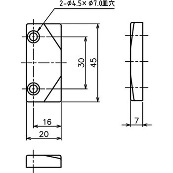 開窓 カムラッチハンドル受ケ 中西産業