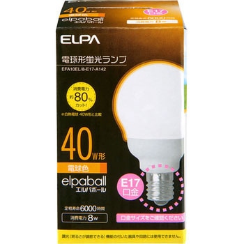 電球形蛍光灯E1740 ELPA