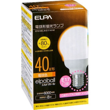 電球形蛍光灯E1740 ELPA