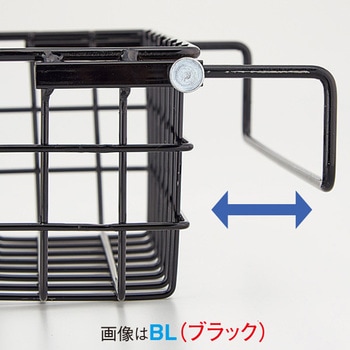 引っ掛け調整ワイヤーバスケットW340(ホワイト) アルファ(販促)