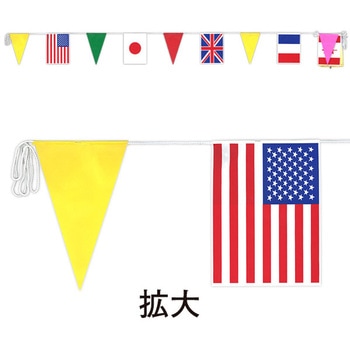 ビニール連続万国旗 アルファ(販促)