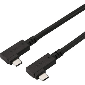 USB Type-C ケーブル 両端L字 やわらか 240W USB4 20Gbps PD EPR 4K/60Hz エレコム