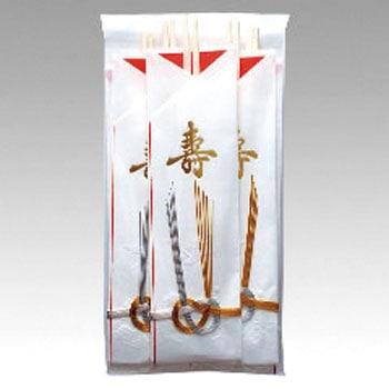 祝箸5膳セット 金寿水引付 9寸両口 マスキ