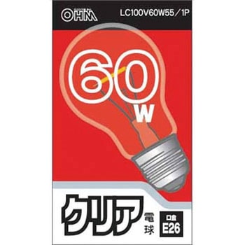 クリア白熱電球 オーム電機