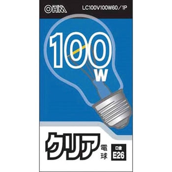 クリア白熱電球 オーム電機
