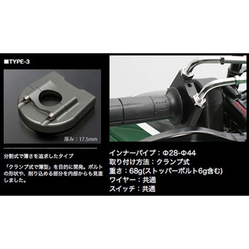 [メッキ金具] スロットル KIT ACTIVE(アクティブ)